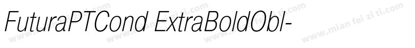 FuturaPTCond ExtraBoldObl字体转换